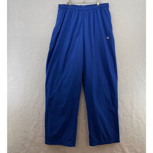 Champion Mens Pants size XL Windbreaker Straight Leg Athletic light blue pull on